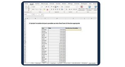 Test de connaissance excel